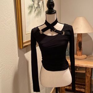 Gucci    unusual neckline  stretchy